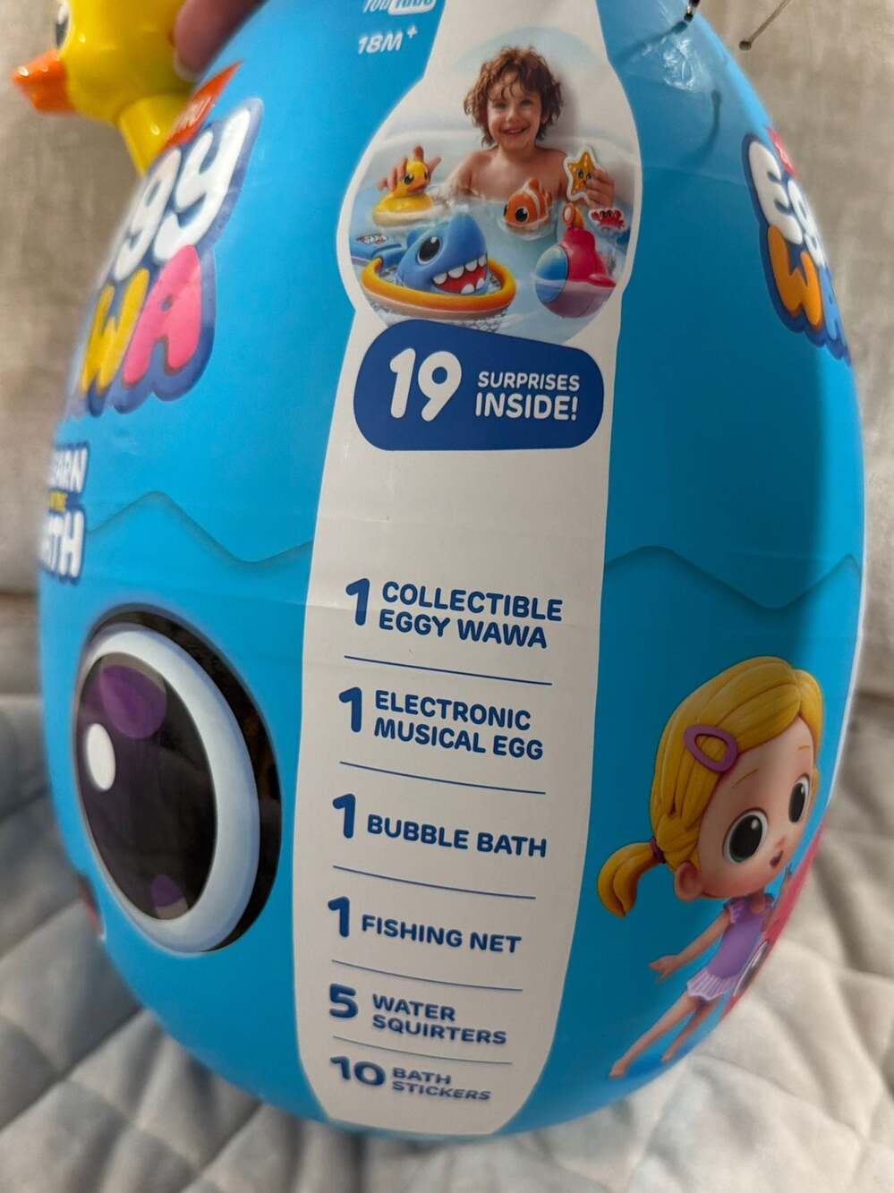 Eggy Wawa Learn in the Bath Surprise Egg by ZURU 19 Surprises - Picture 2 of 5